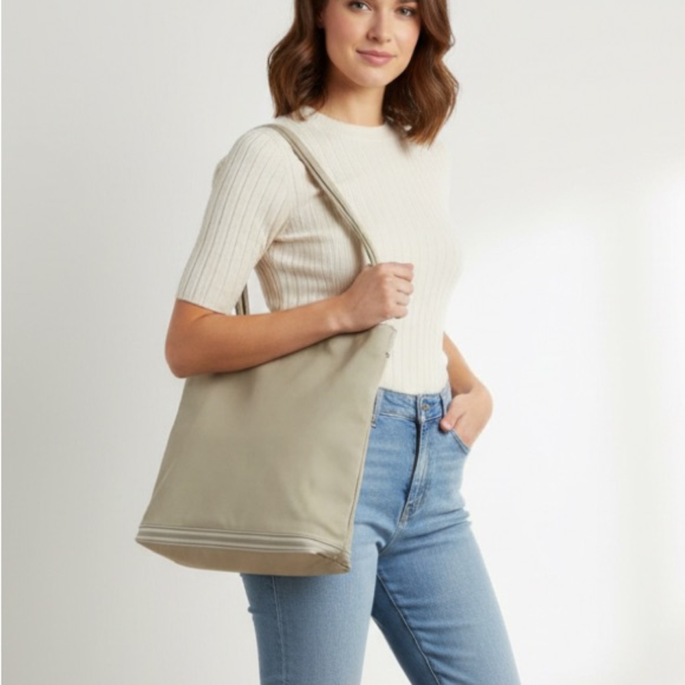 VINTAGE 90s ESPRIT Tan Tote Bag